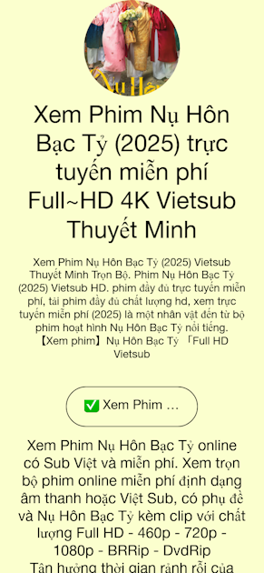 Xem Phim Nụ Hôn Bạc Tỷ (2025) trực tuyến miễn phí Full~HD 4K Vietsub Thuyết Minh